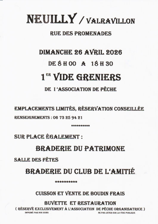 VIDE GRENIER NEUILLY